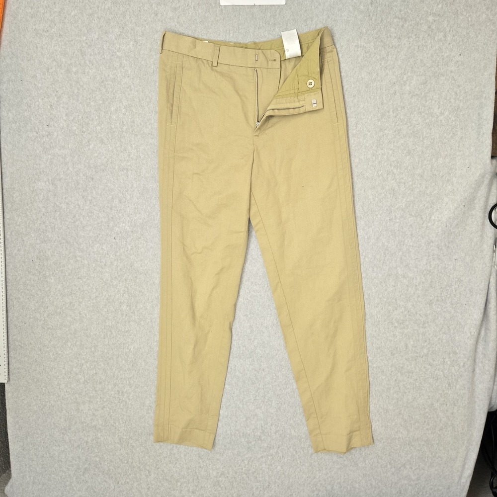COS‎ Men Pants US 32R Khaki Cotton Linen Chino 30" Inseam NWT